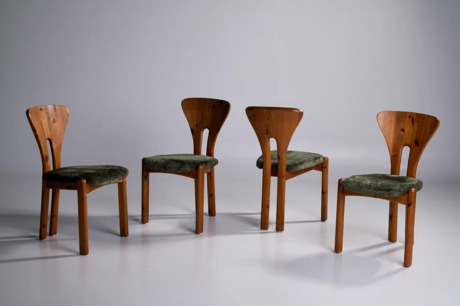 Studio Menzel - Brutalist Pine Dining Chairs