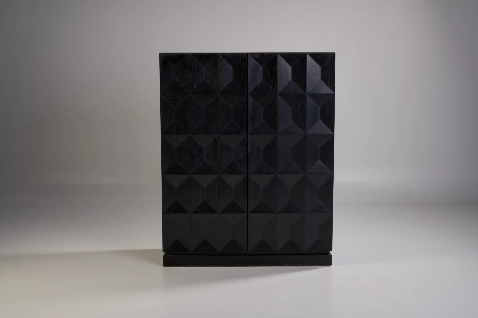 Studio Menzel - Defour Black Diamond Bar Cabinet Brutalist Belgium