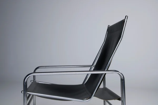 Studio Menzel - Vintage Harness Leather Chrome Chair