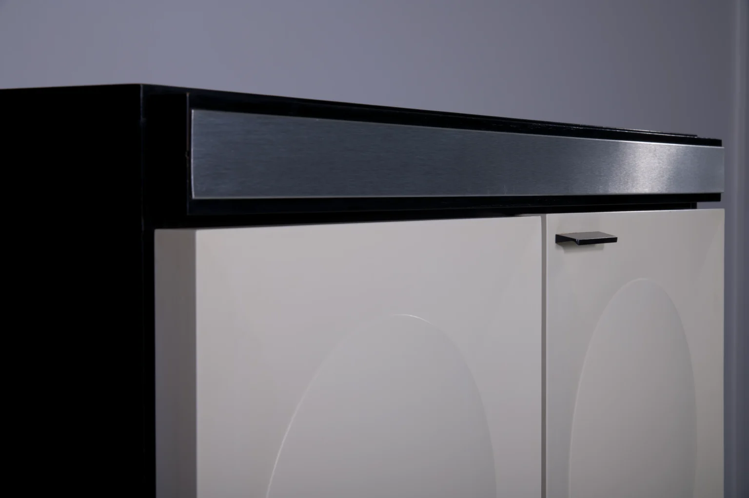 Brutalist Highboard Black And White