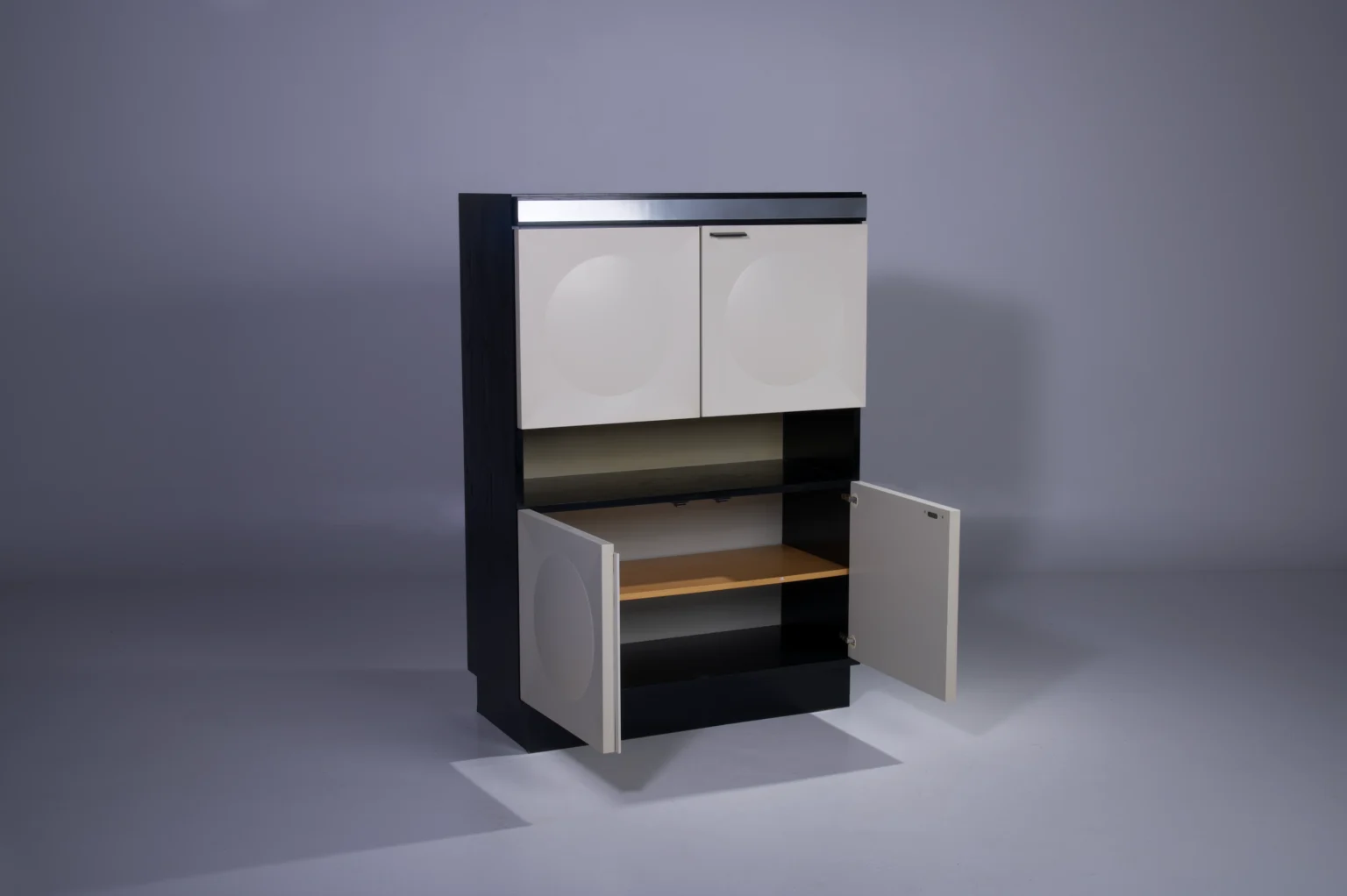 Brutalist Highboard Black And White