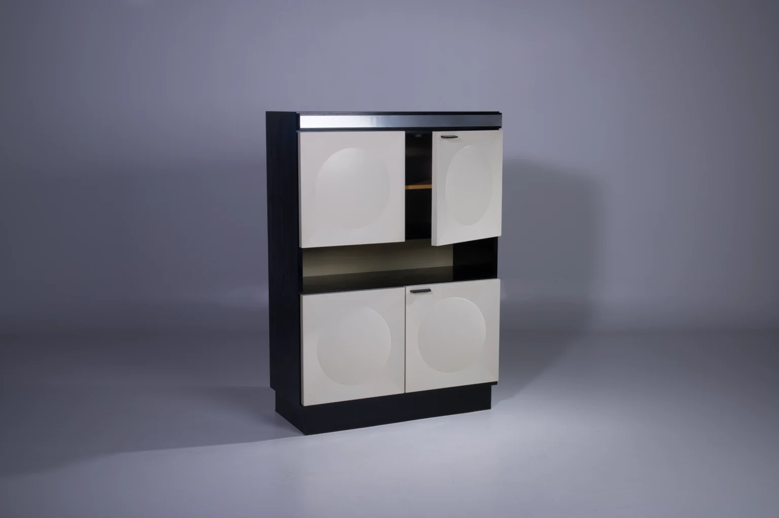 Brutalist Highboard Black And White