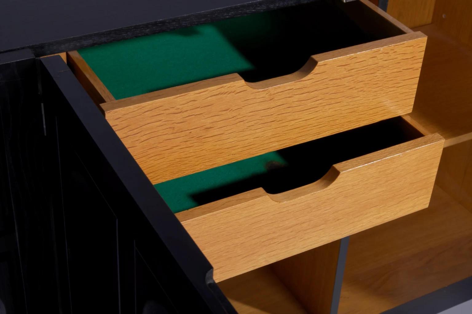 Brutalist Sideboard Circles Black Belgium