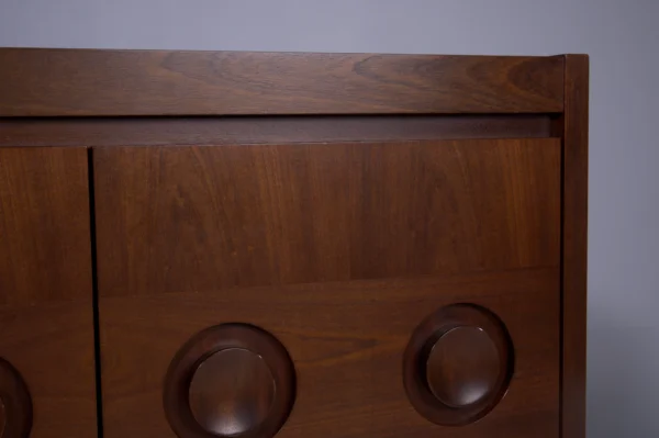 Brutalist Mahogany Cabinet