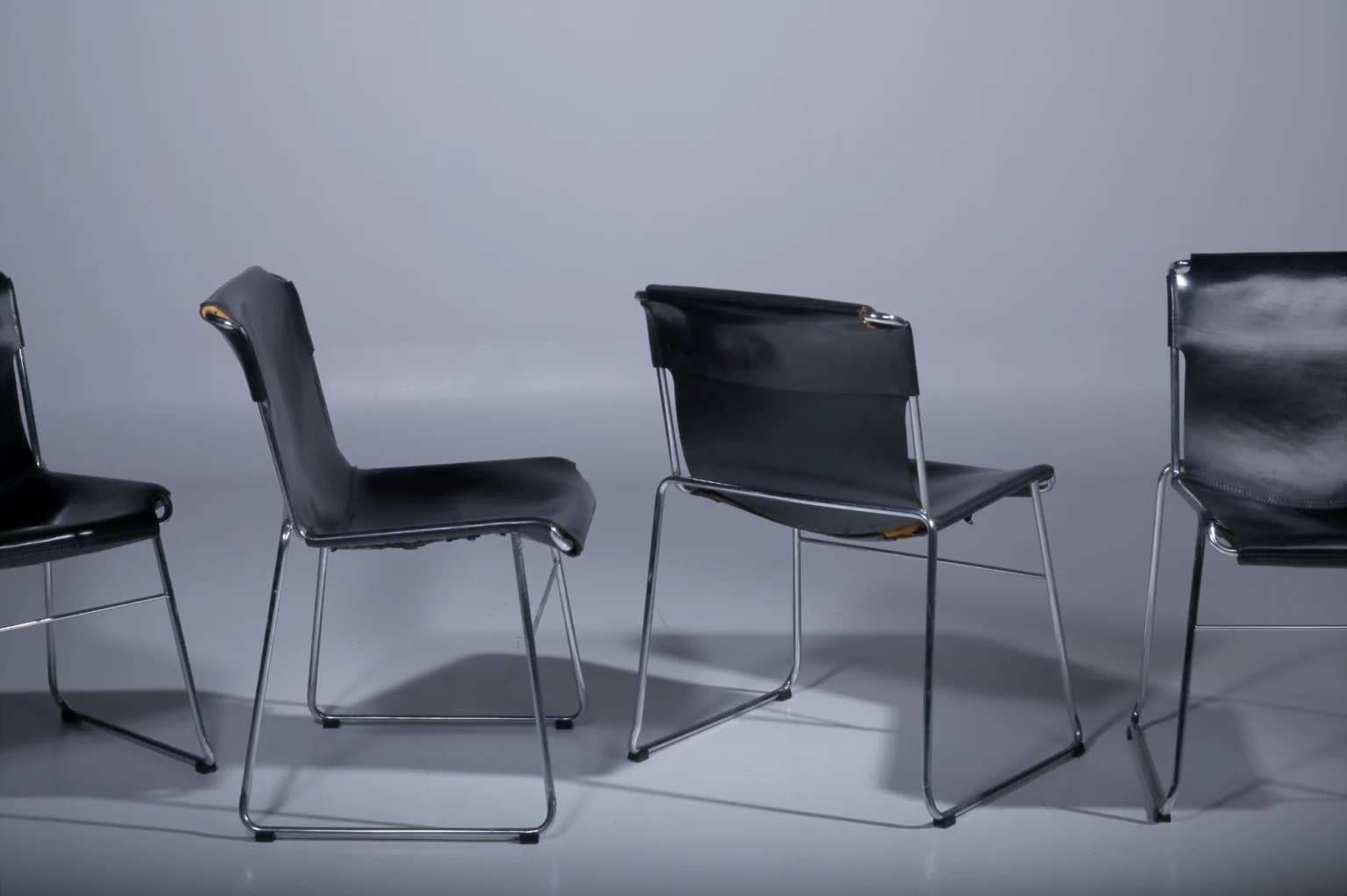 Italian Leather Dining Chairs Zig Zag