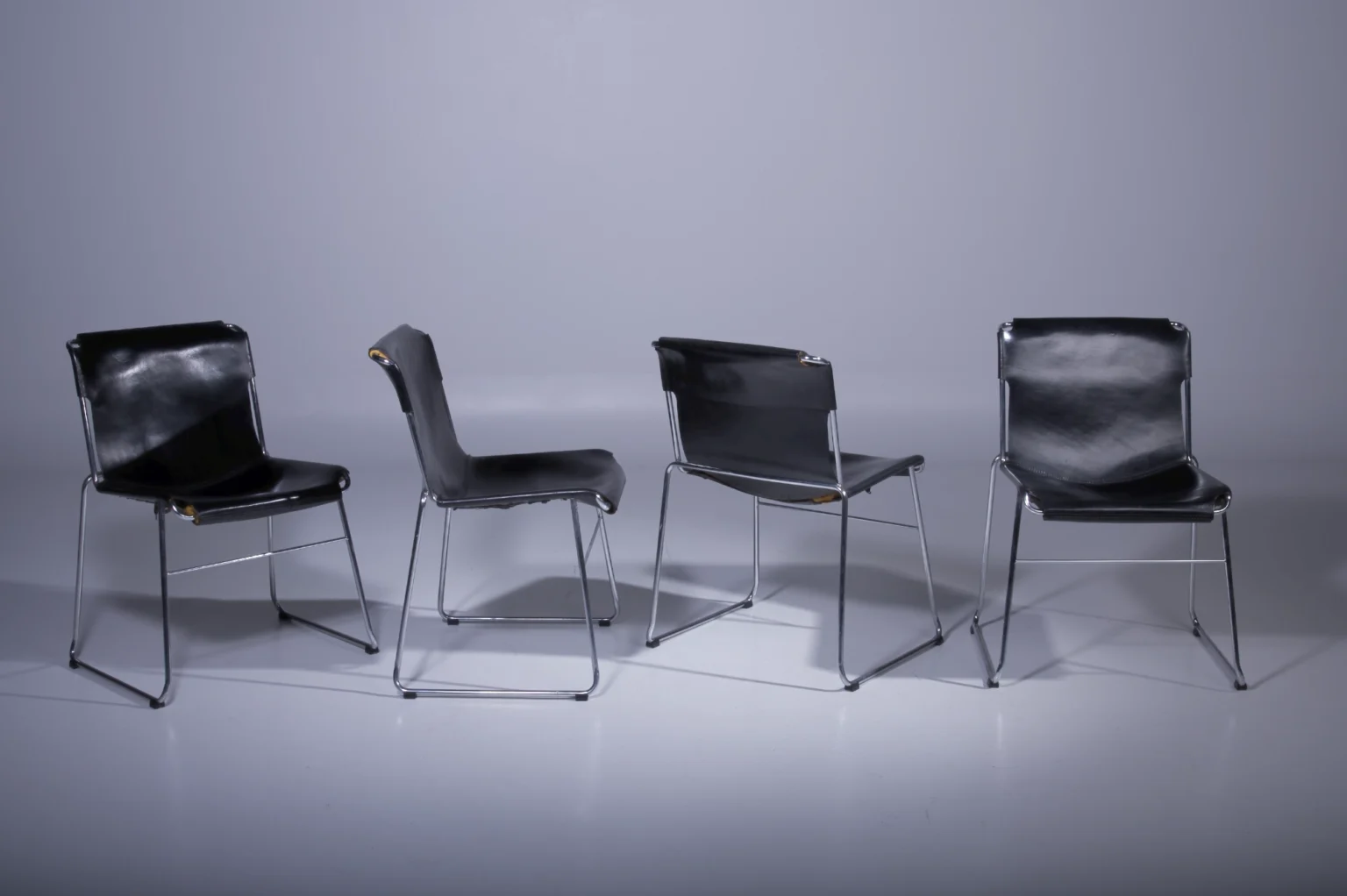 Italian Leather Dining Chairs Zig Zag