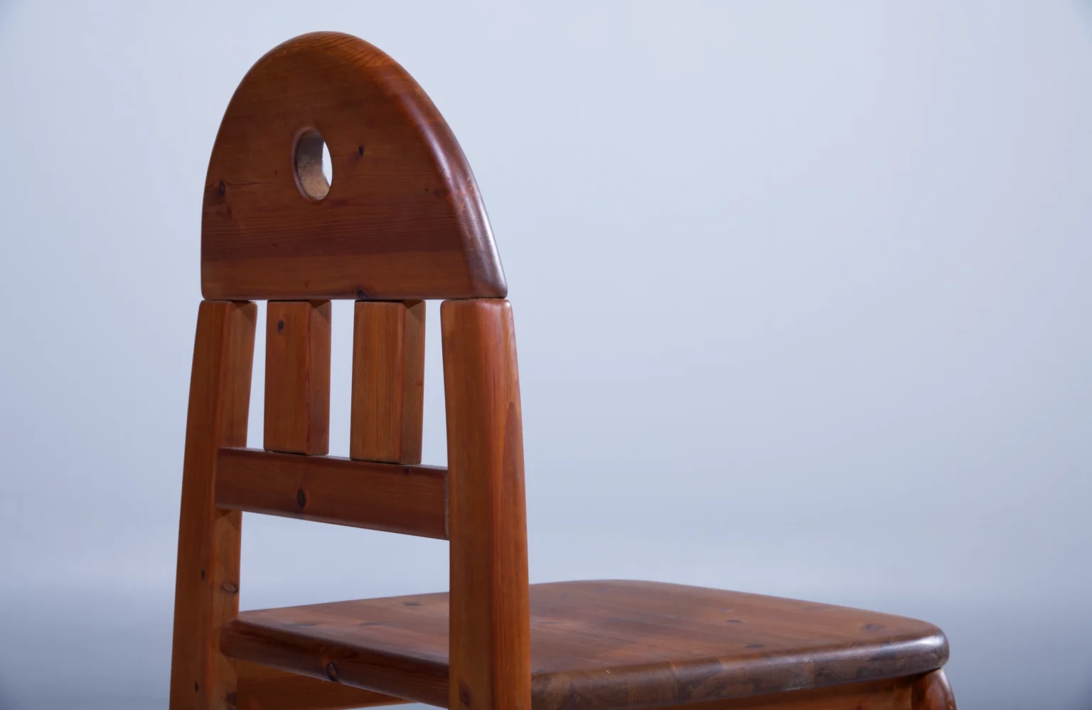 Brutalist Pine Dining Chairs