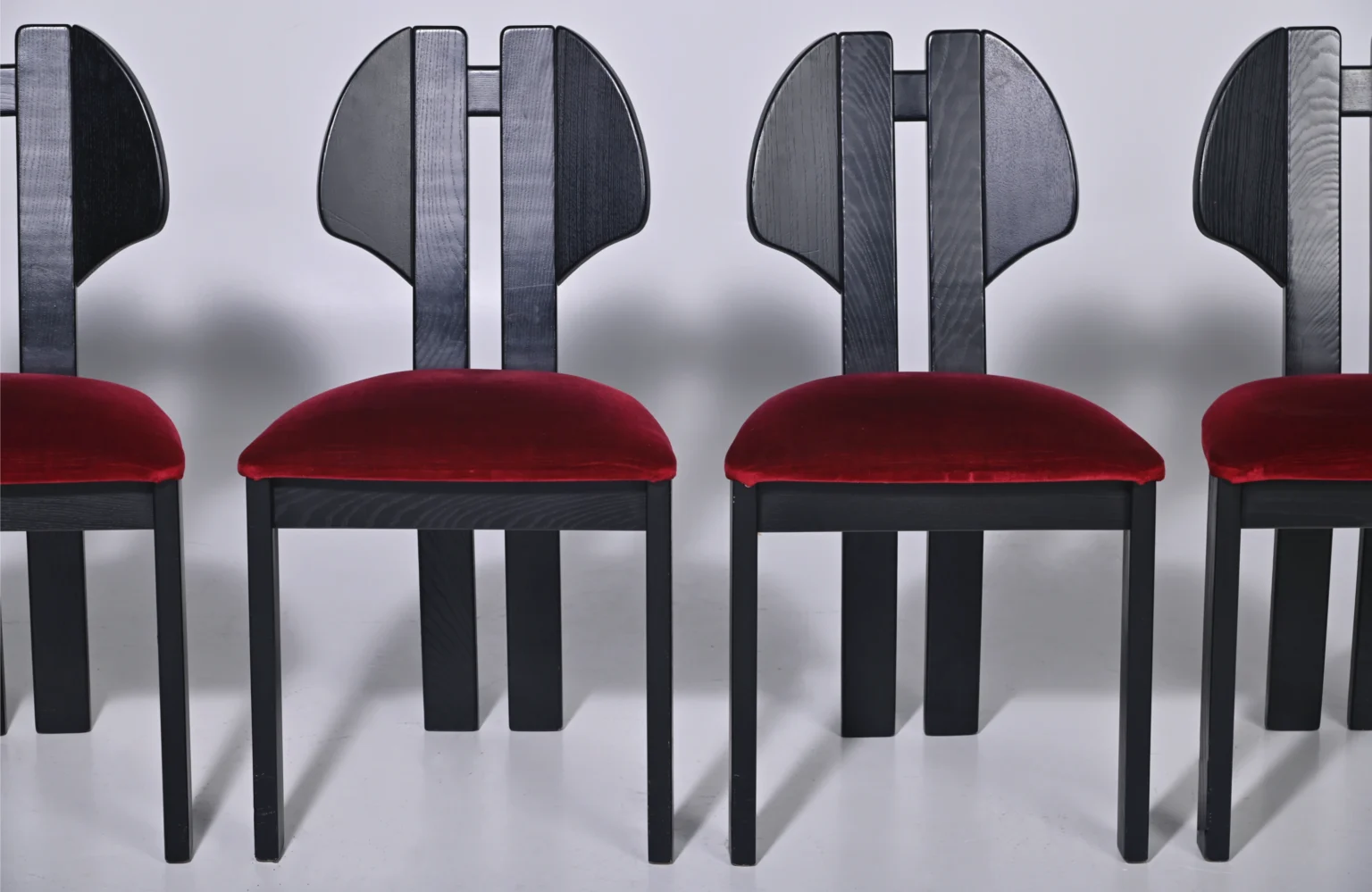 Black Brutalist Dining Chairs