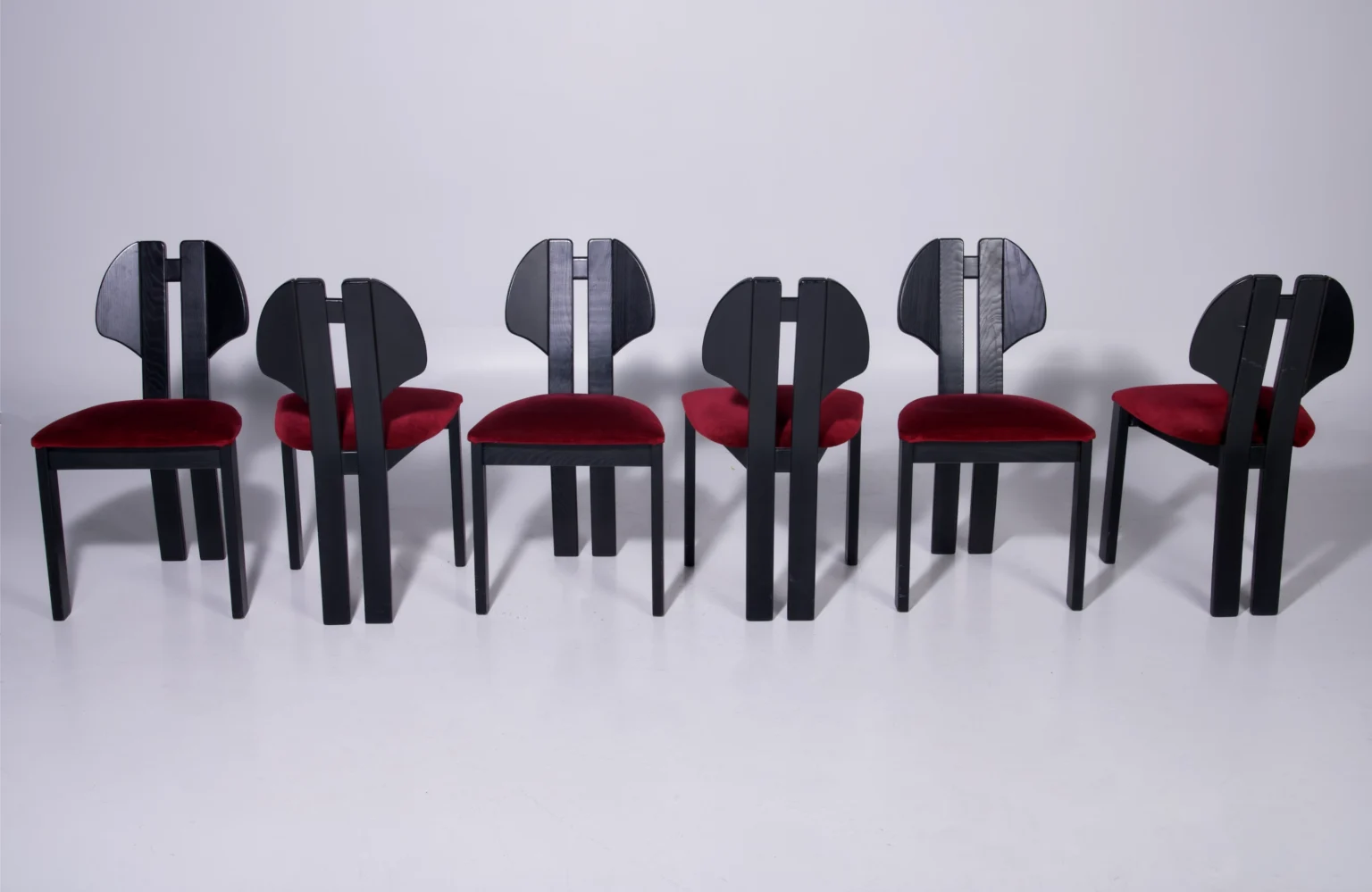 Black Brutalist Dining Chairs