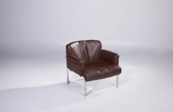 Girsberger 'Eurochair' in Brown Leather