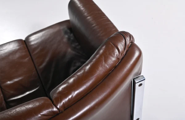 Girsberger 'Eurochair' in Brown Leather