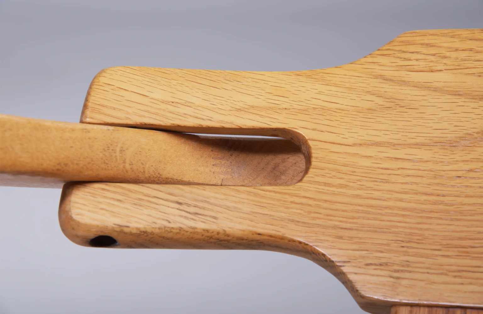 Brutalist Oak Dining Chairs