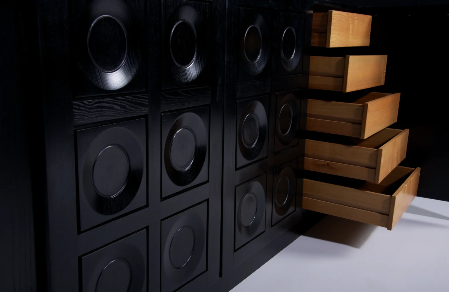 Brutalist Sideboard Black