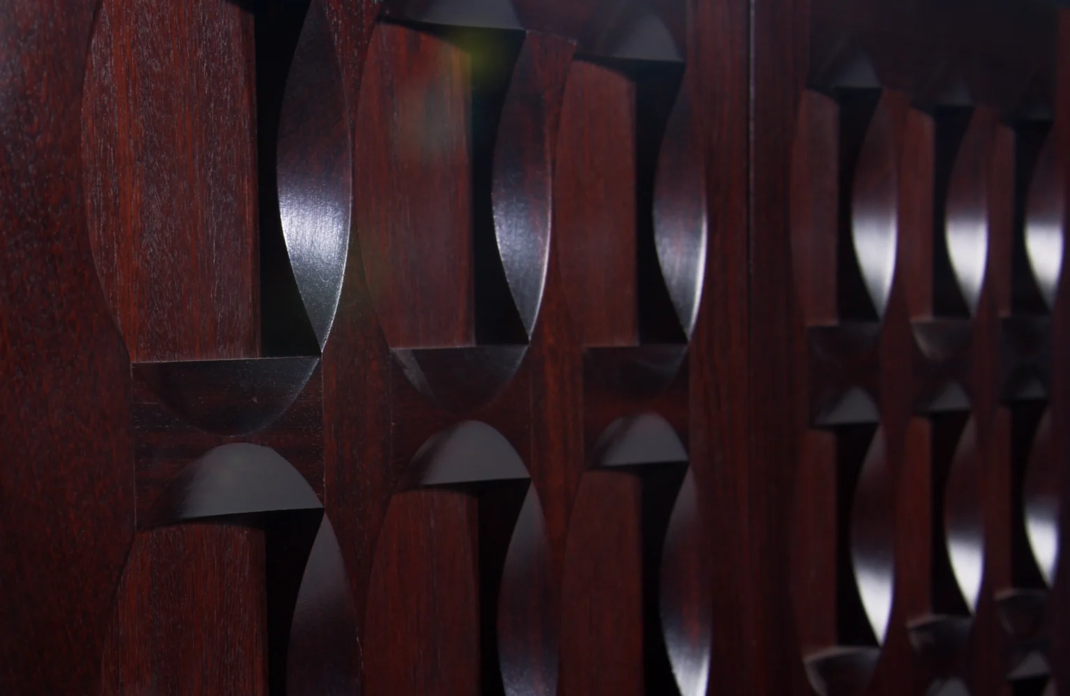 Mahogany Brutalist Barcabinet