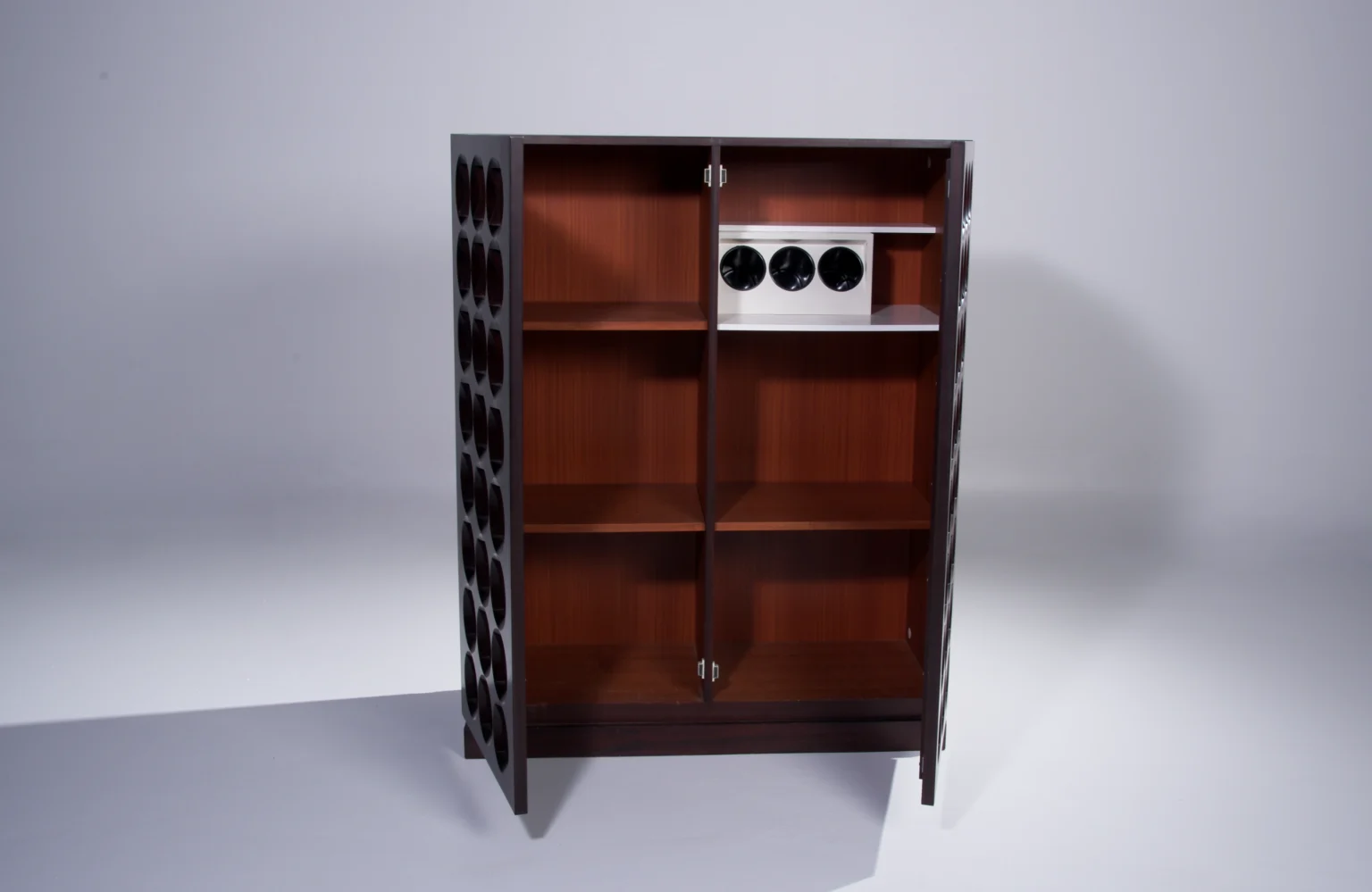 Mahogany Brutalist Barcabinet