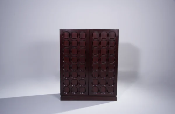 Mahogany Brutalist Barcabinet