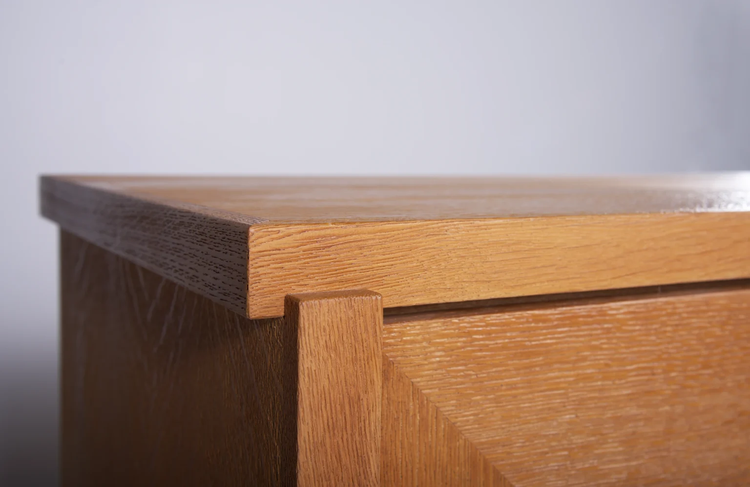 Brutalist Oak Cabinet