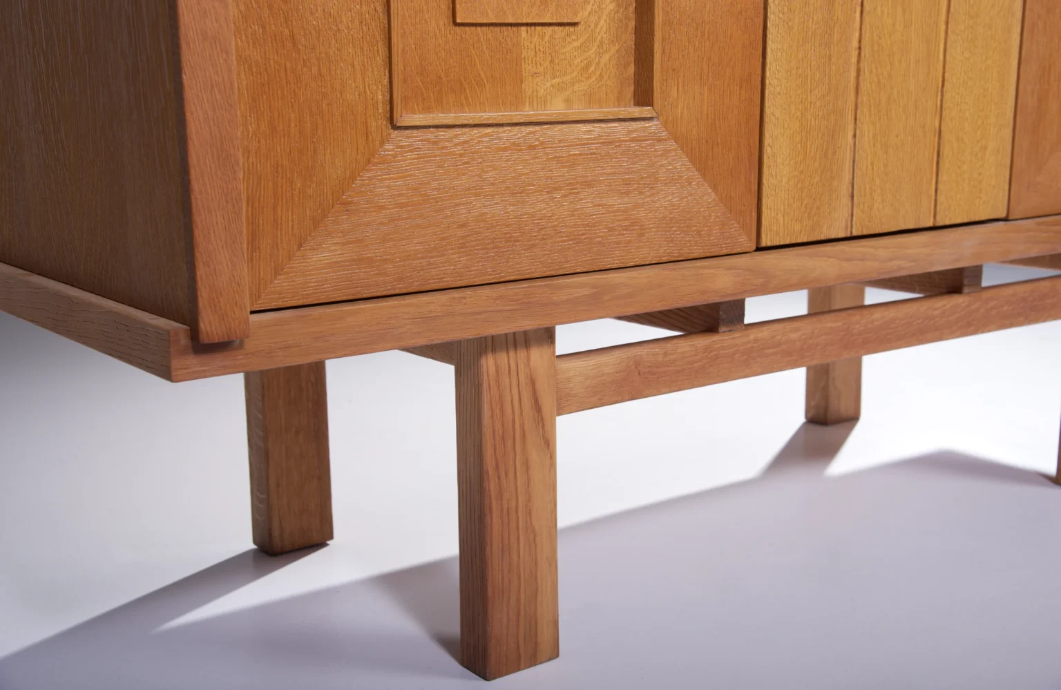 Brutalist Oak Cabinet