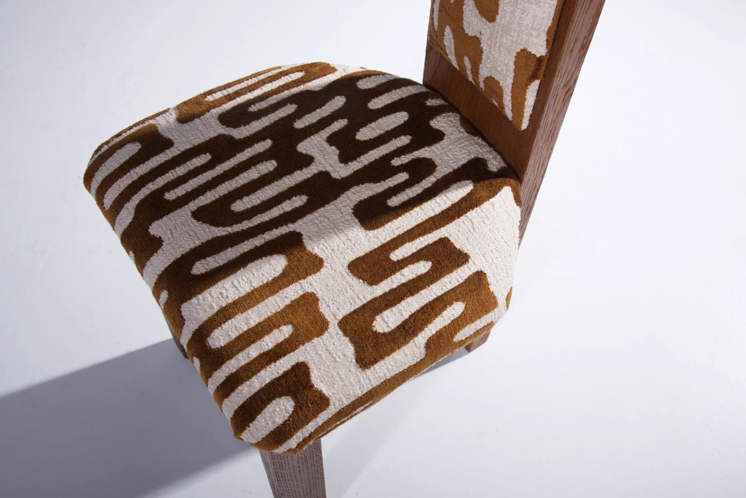 Massive Oak Brutalist Dining Chairs