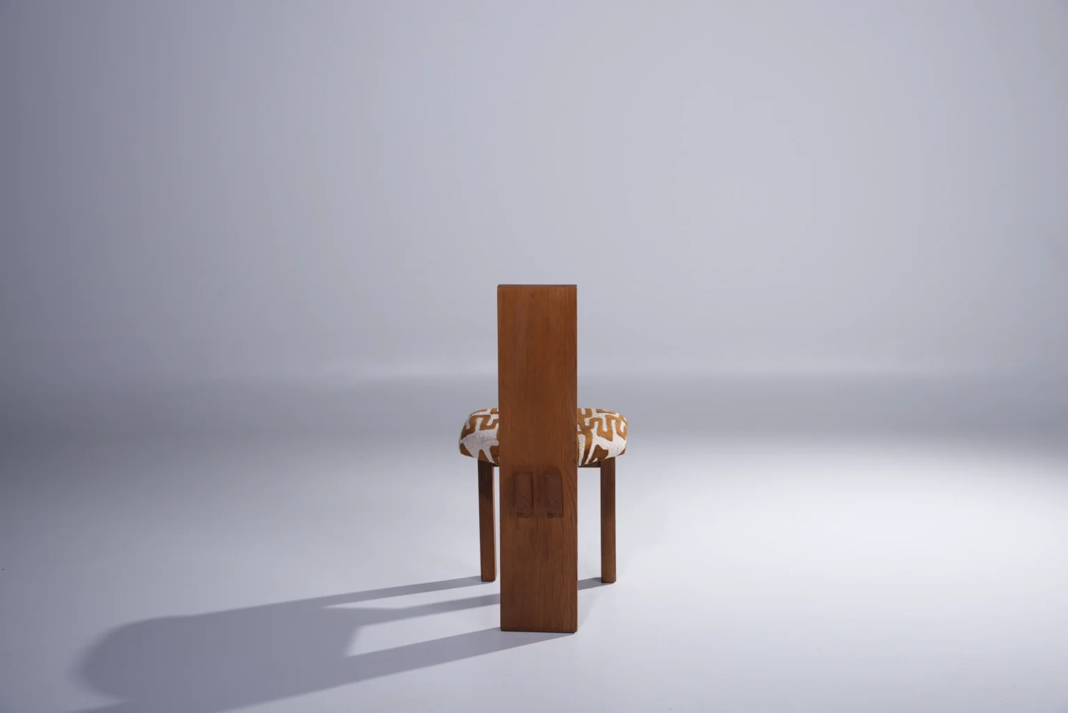 Massive Oak Brutalist Dining Chairs