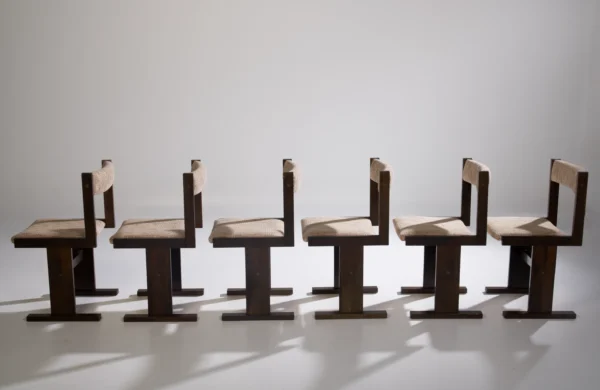 Gangsø Møbler Brutalist Dining Chairs
