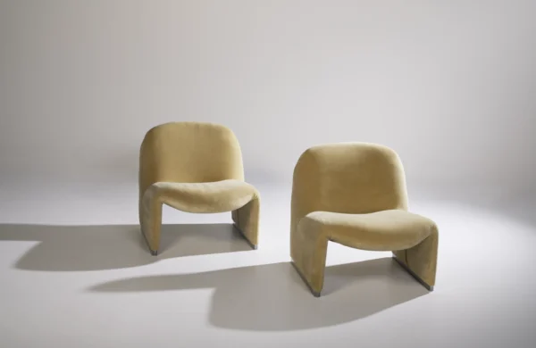 Set of 2 Alky Lounge Chairs By Giancarlo Piretti For Artifort